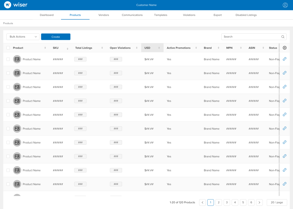 screenshot of MAP Monitoring & Case Management